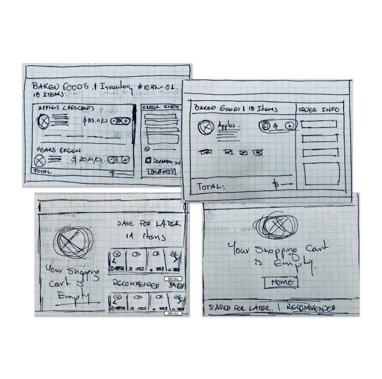 Order Maestro wireframe iterations