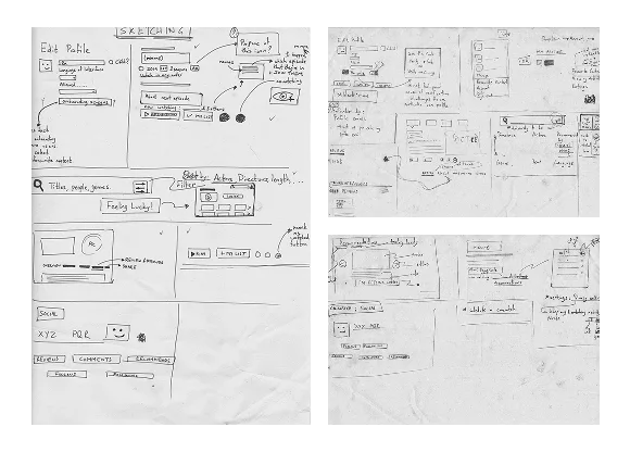 Vidiyo wireframes